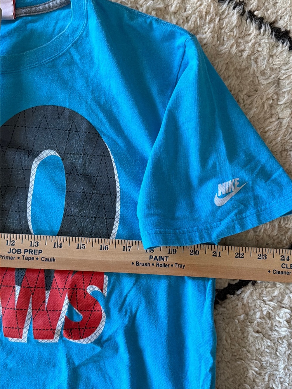 Vintage Nike XL BlueTee Bo Jackson Logo T-Shirt "BO KNOWS" - Picture 4 of 4